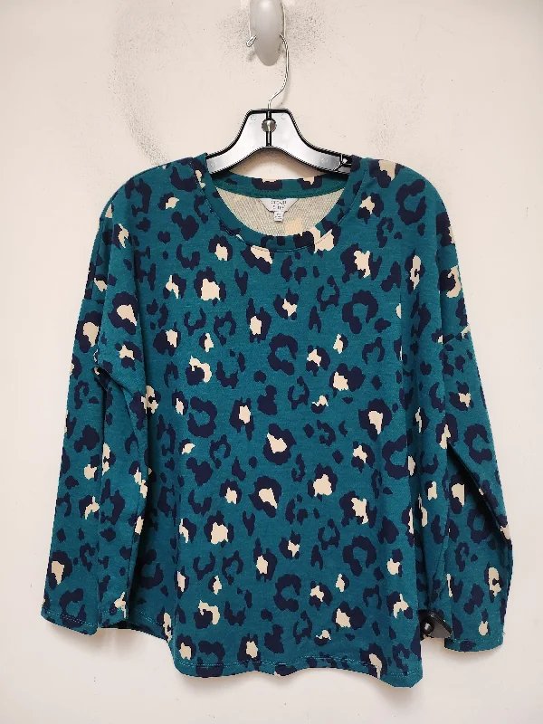 Top Long Sleeve Basic By Crown And Ivy In Aqua, Size: Xs