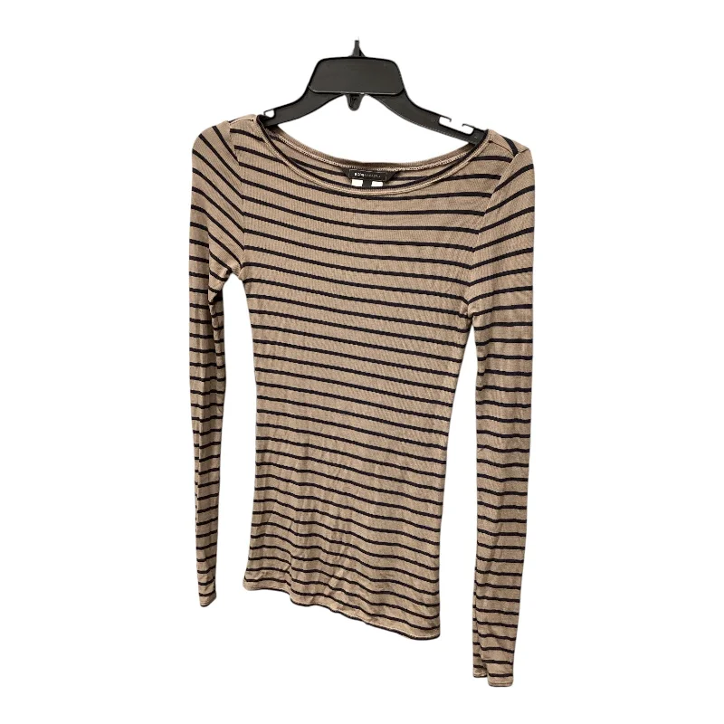 Top Long Sleeve By Bcbgmaxazria In Striped Pattern, Size: S