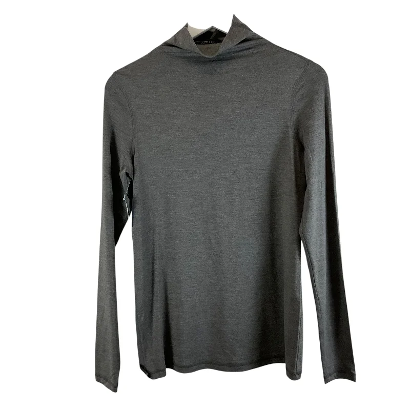 Top Long Sleeve By Carlisle In Grey, Size: S