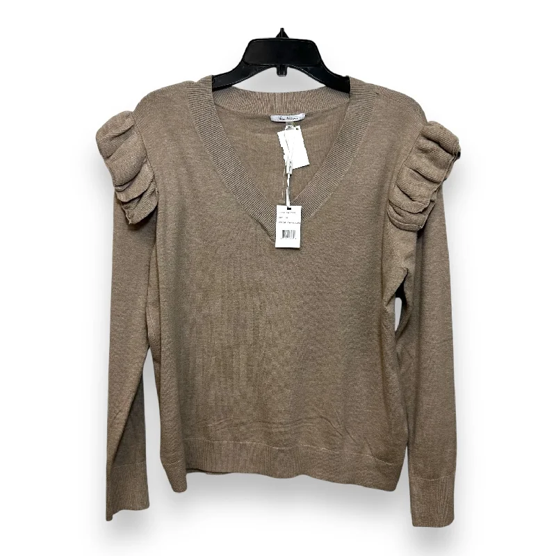 Top Long Sleeve By Clothes Mentor In Taupe, Size: Xl