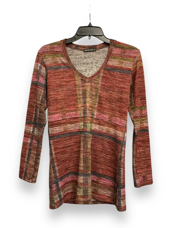 Top Long Sleeve By David Cline In Multi-colored, Size: S