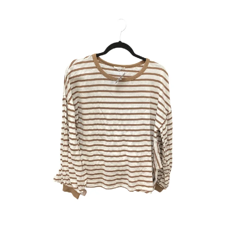 Top Long Sleeve By Easel In Striped Pattern, Size: S