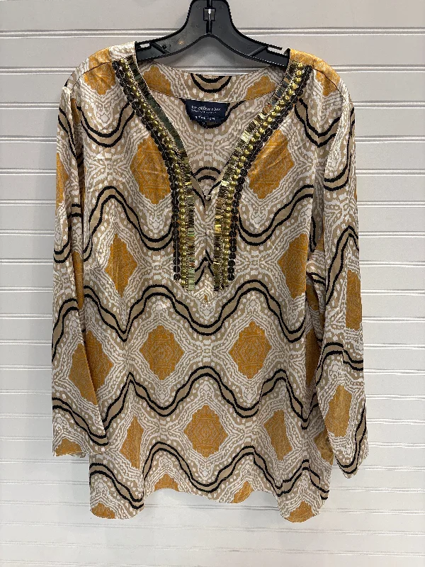 Top Long Sleeve By Jones New York In Multi-colored, Size: 2x