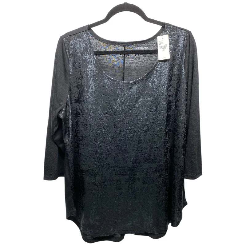 Top Long Sleeve By Lane Bryant In Black, Size: L