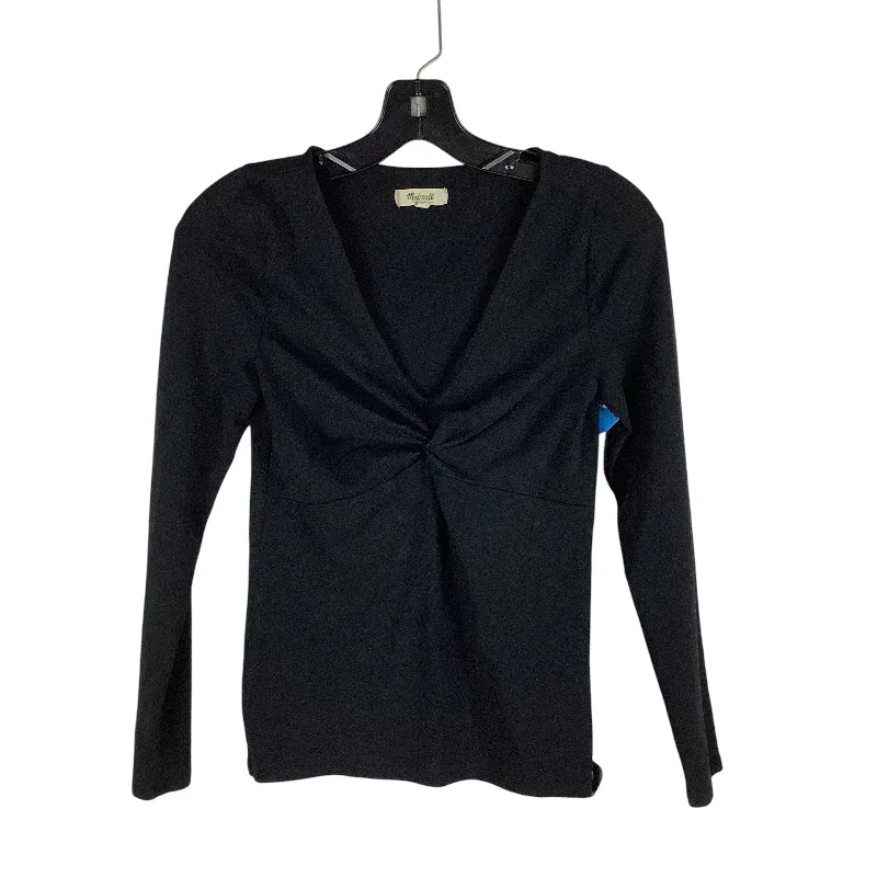 Top Long Sleeve By Madewell In Black, Size: S