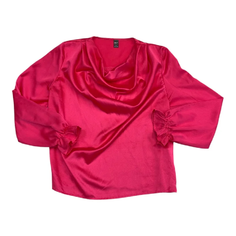 Top Long Sleeve By Shein In Pink, Size: Xl