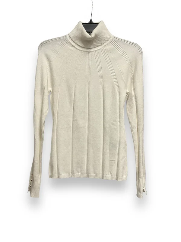 Top Long Sleeve By White House Black Market In Cream, Size: S