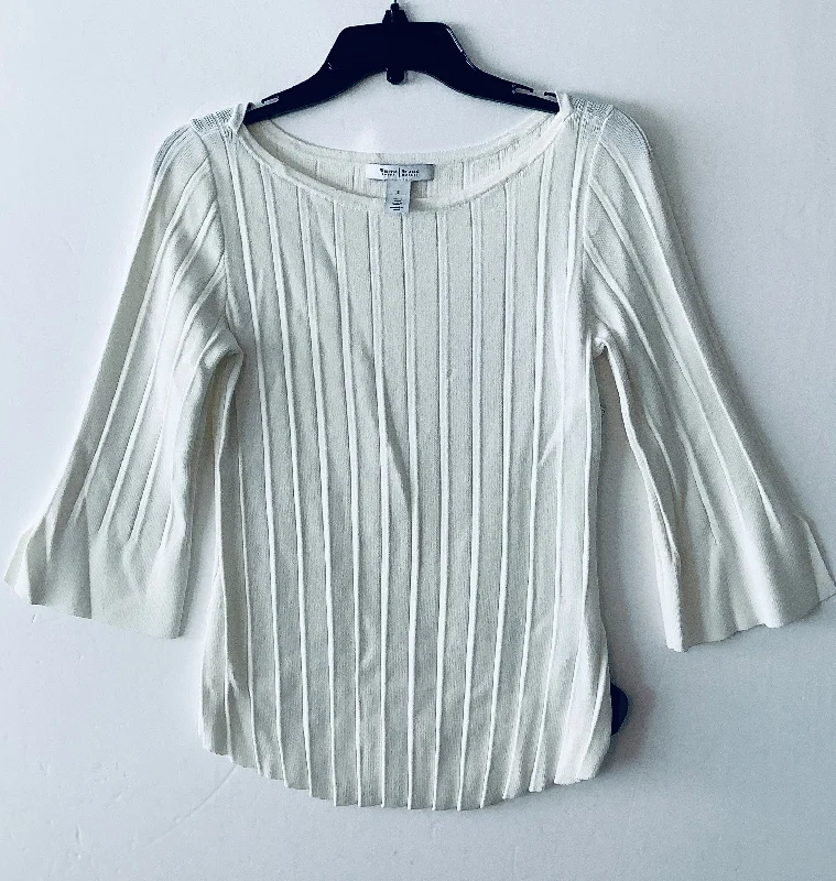 Top Long Sleeve By White House Black Market In White, Size: S