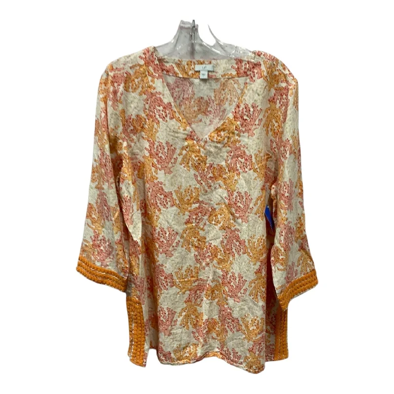 Top Ls By J. Jill In Orange, Size:L