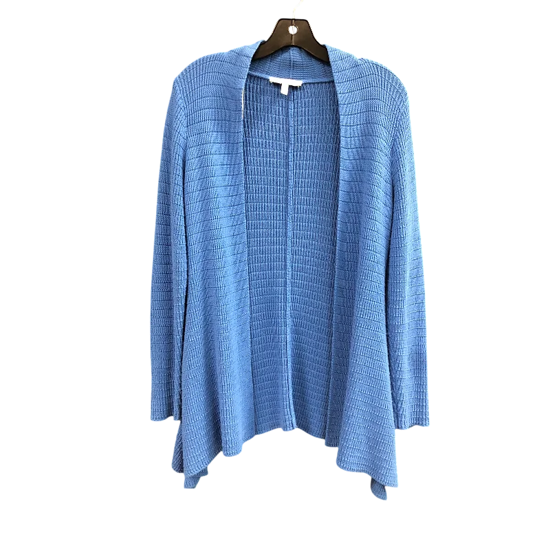 Cardigan By Chaus In Blue, Size: L