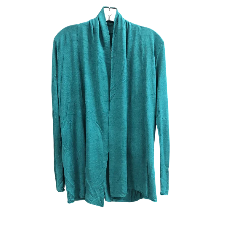 Cardigan By Express In Teal, Size: L