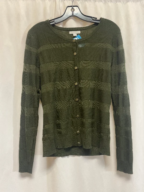 Sweater Cardigan By New York And Co In Green, Size: L