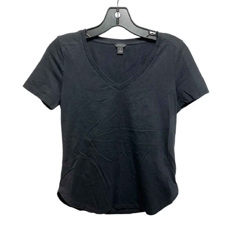 Top Short Sleeve Basic By Ann Taylor In Black, Size: Xs