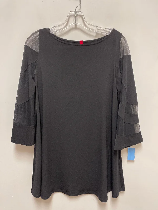 Top Short Sleeve By Clothes Mentor In Black, Size: M