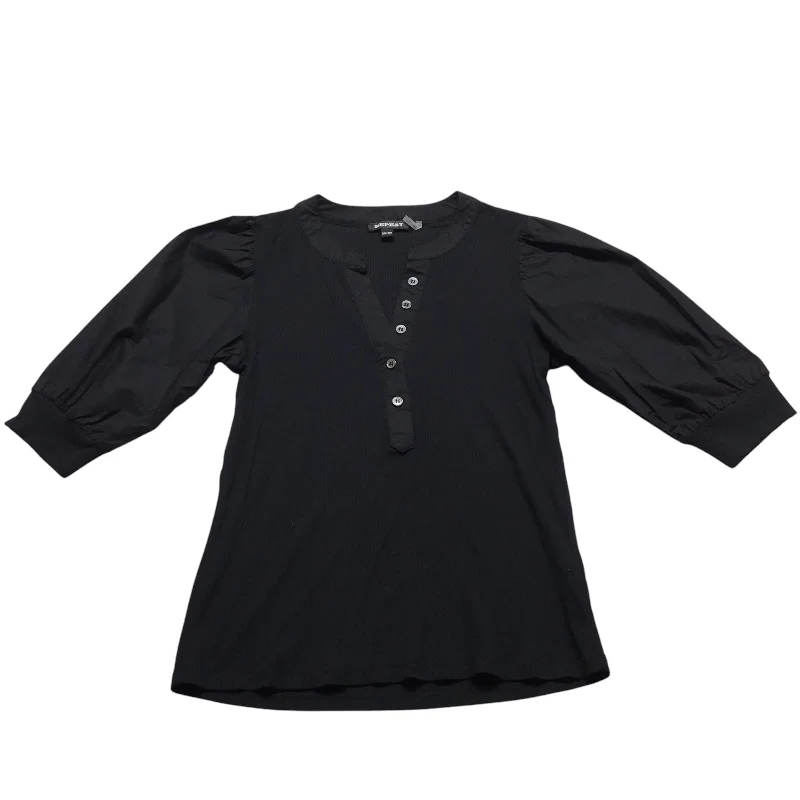 Top Short Sleeve By Clothes Mentor In Black, Size: Xs