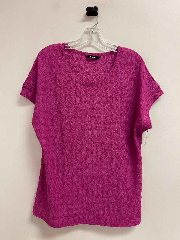 Top Short Sleeve By Clothes Mentor In Purple, Size: L