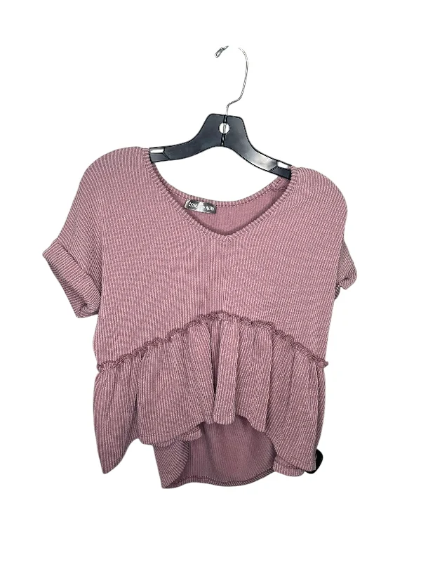 Top Short Sleeve By Clothes Mentor In Purple, Size: M