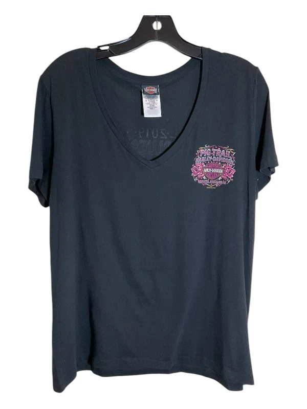 Top Short Sleeve By Harley Davidson In Black, Size: L