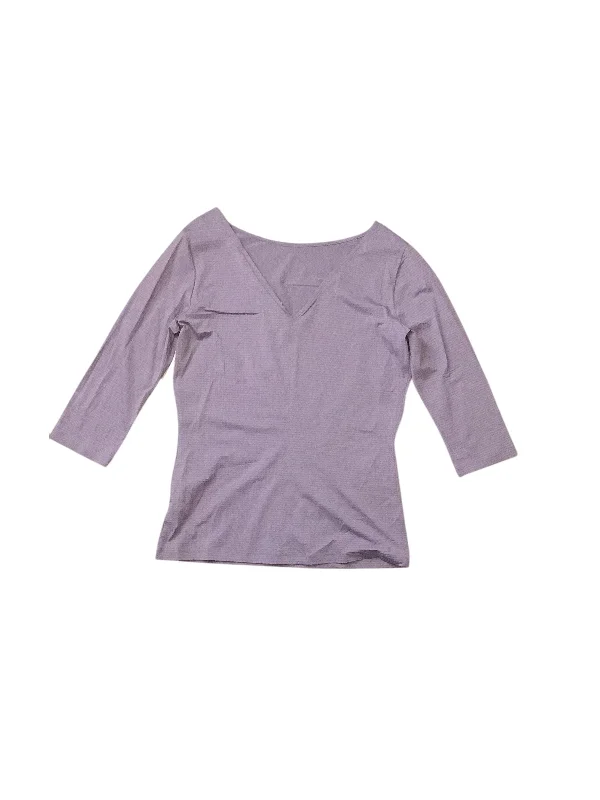 Top Short Sleeve By Hugo Boss In Purple, Size: M