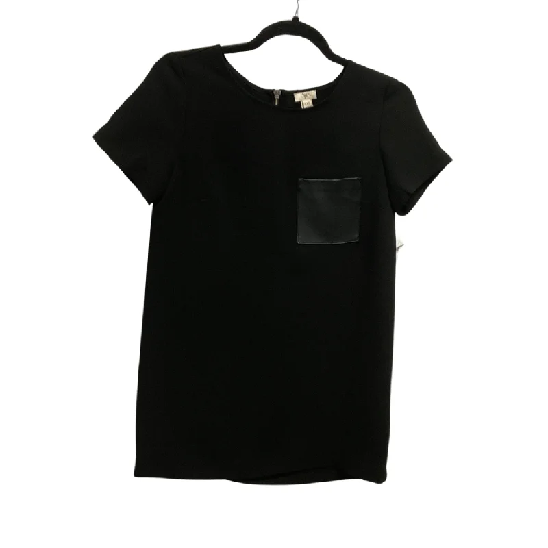 Top Short Sleeve By J. Crew In Black, Size: Xxs