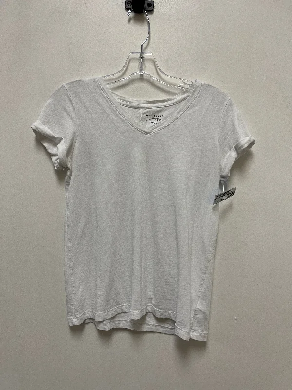 Top Short Sleeve By Max Studio In White, Size: Xs