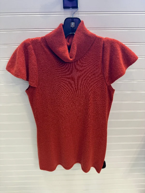 Top Short Sleeve By Neiman Marcus In Orange, Size: S