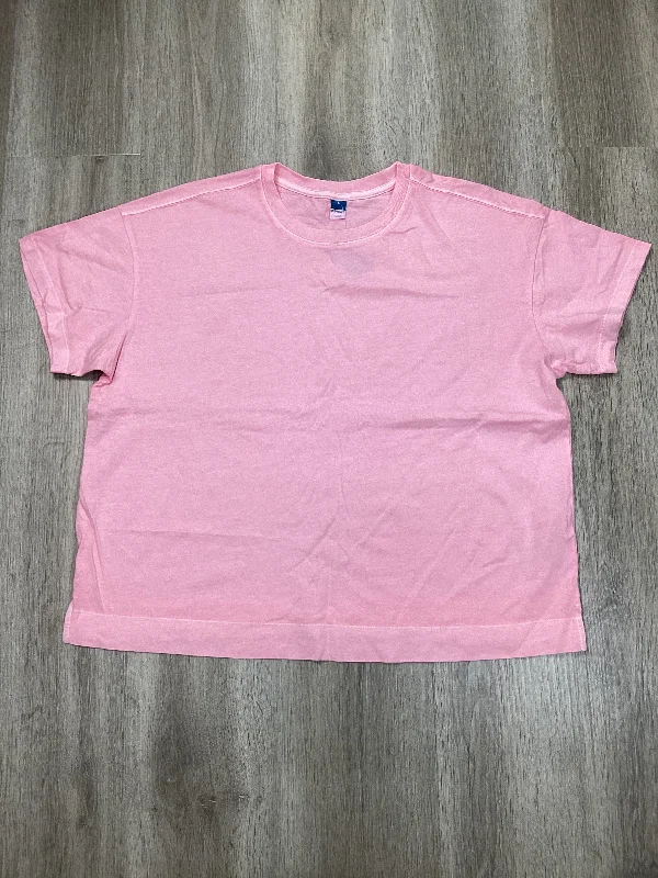 Top Short Sleeve By Old Navy In Pink, Size: L