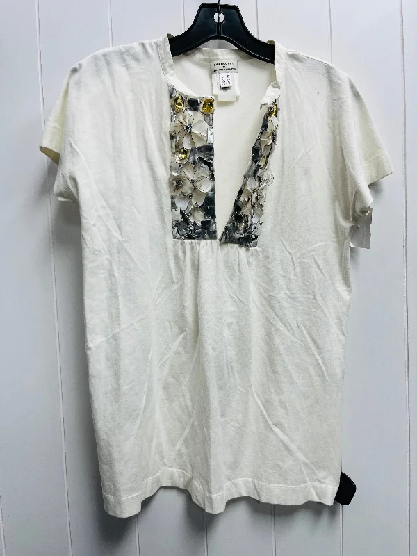 Top Short Sleeve By philosophy alerberta ferretti In Cream, Size: 6