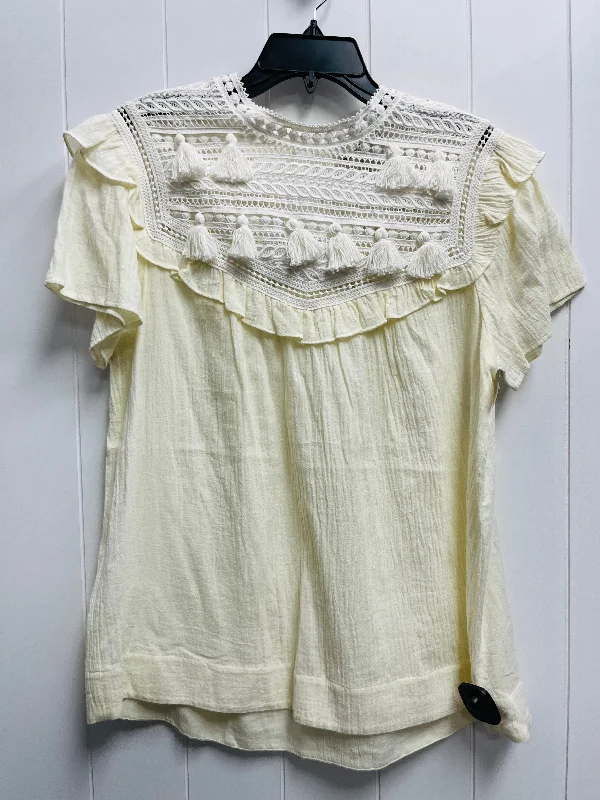 Top Short Sleeve By sea york  In Cream, Size: 6