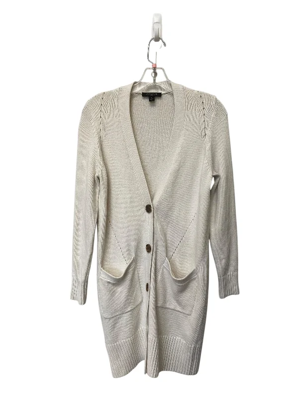 Cardigan By Ann Taylor In Cream, Size: Mp