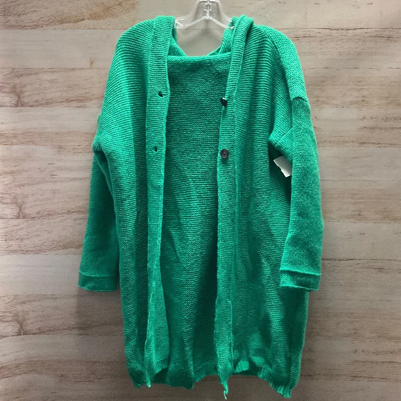 Cardigan By Clothes Mentor In Green, Size: Xl