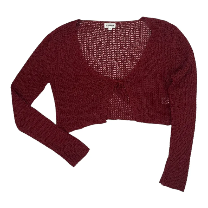 Cardigan By Clothes Mentor In Red, Size:M