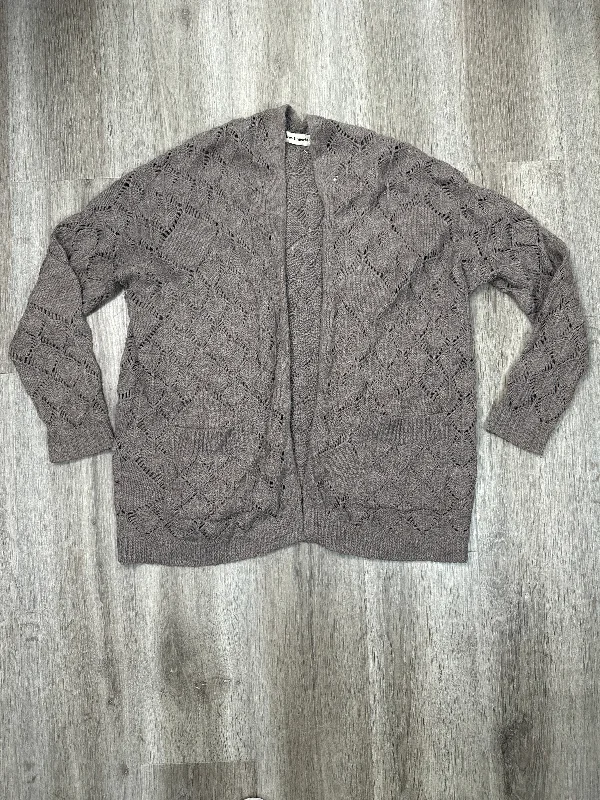 Cardigan By Cotton Emporium In Grey, Size: Xs