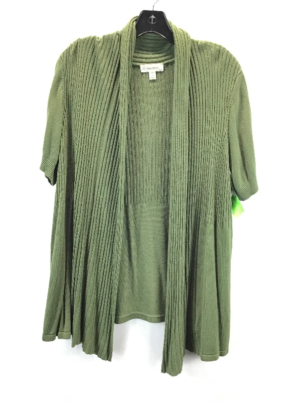 Cardigan By Dressbarn In Green, Size: 2x