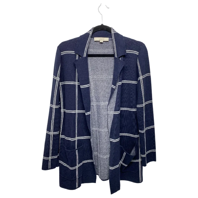 Cardigan By Loft In Blue & White, Size: M