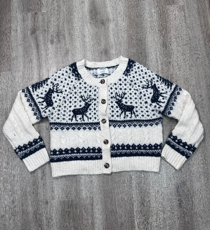 Cardigan By Old Navy In Blue & White, Size: M