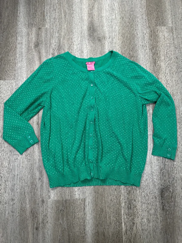 Cardigan By Woman Within In Green, Size: 2x