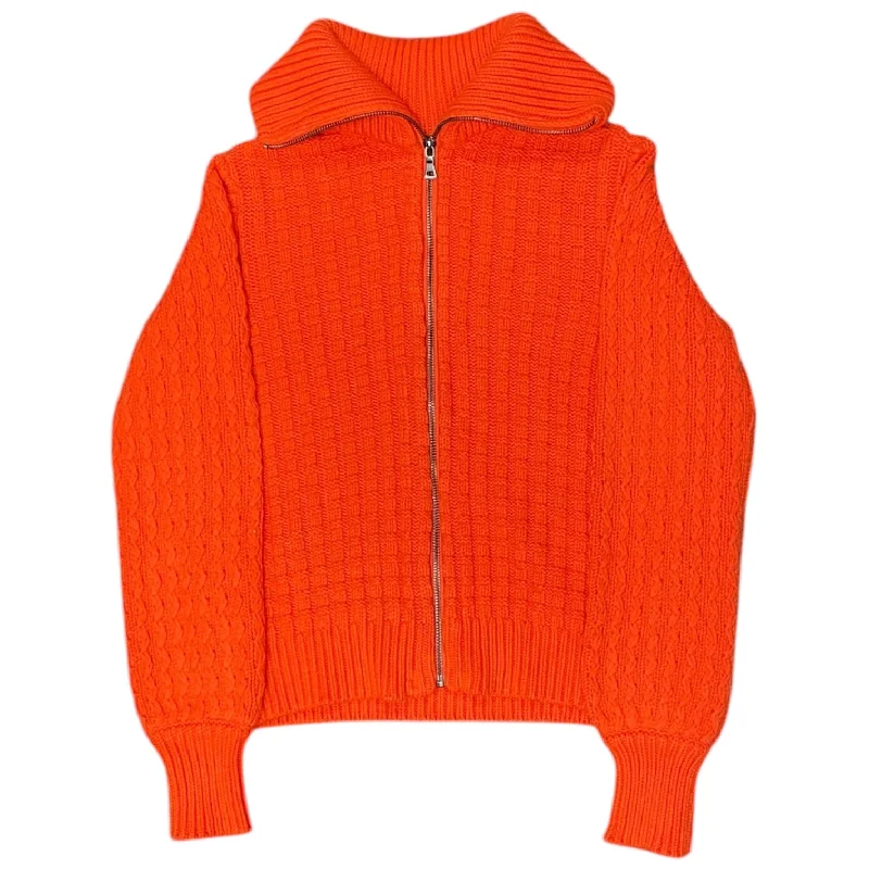 Sweater Cardigan By Ann Taylor In Orange, Size: Xs