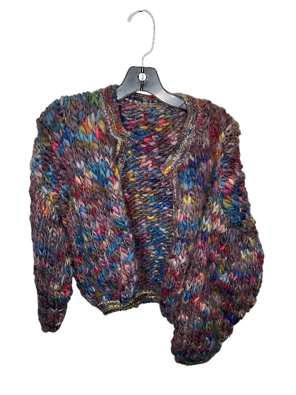 Sweater Cardigan By Clothes Mentor In Multi-colored, Size: M