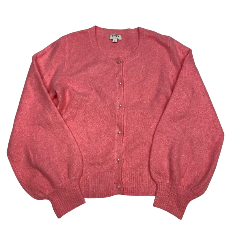 Sweater Cardigan By J. Crew In Pink, Size: M