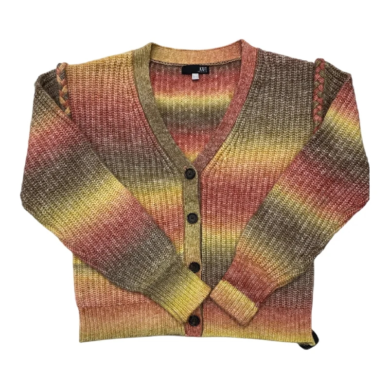 Sweater Cardigan By Kut In Multi-colored, Size: M