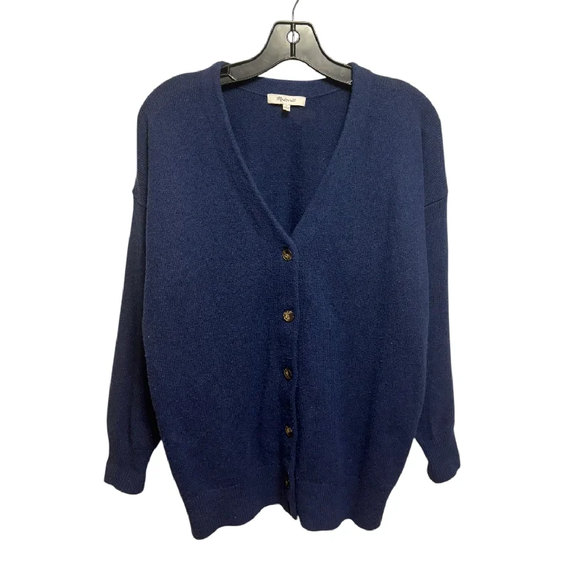 Sweater Cardigan By Madewell In Navy, Size: S