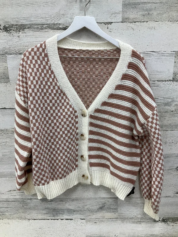 Sweater Cardigan By Shein In Cream, Size: Xl