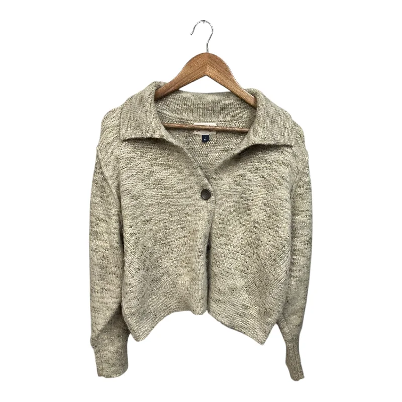 Sweater Cardigan By Universal Thread In Green & Grey, Size: L