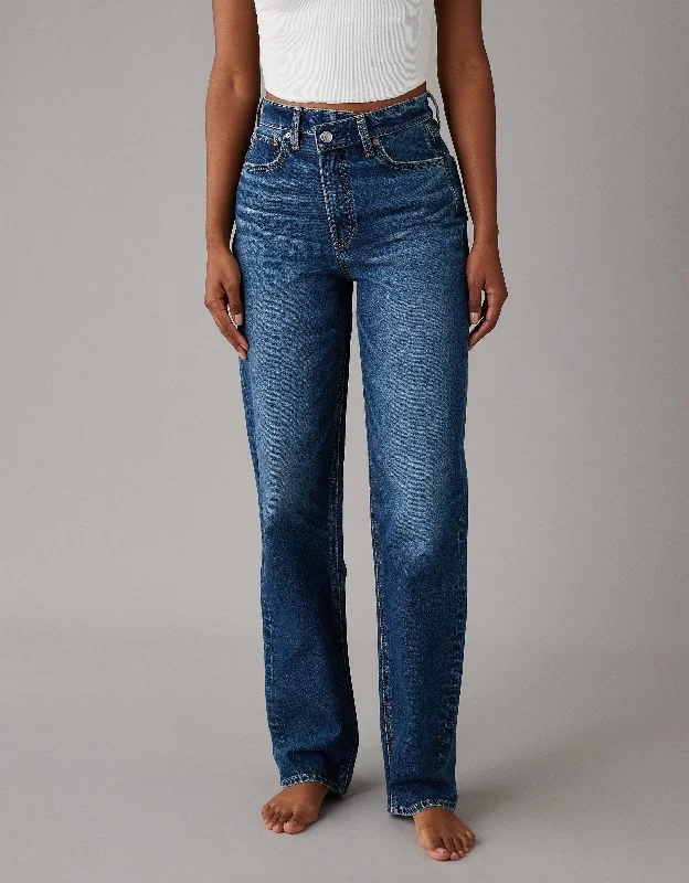 AE Strigid Super High-Waisted Baggy Straight Jean