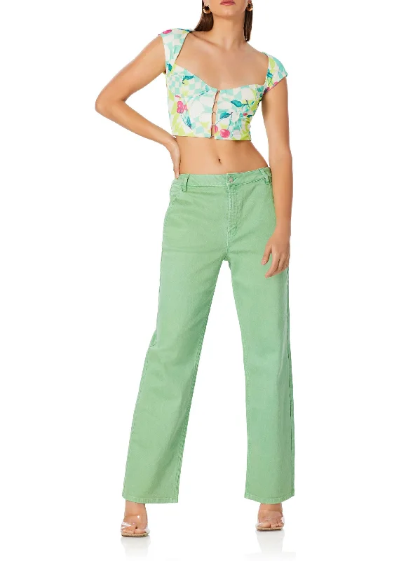 Fez Straight Leg Jeans | Kelly Green