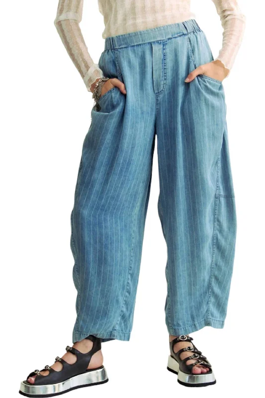 Barrel Pants In Denim