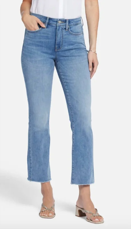 Billie Mini Boot Ankle Fray Jeans In Crescent Shore