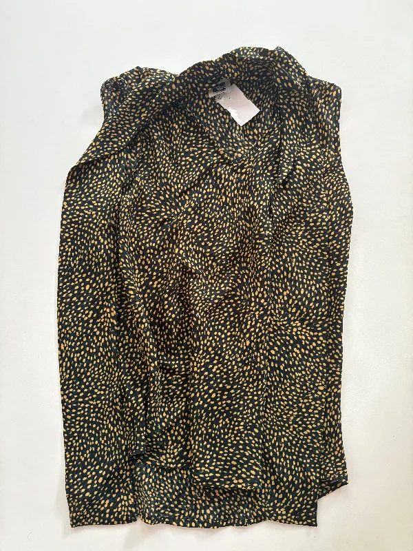 Blouse Sleeveless By Anne Klein In Animal Print, Size: S