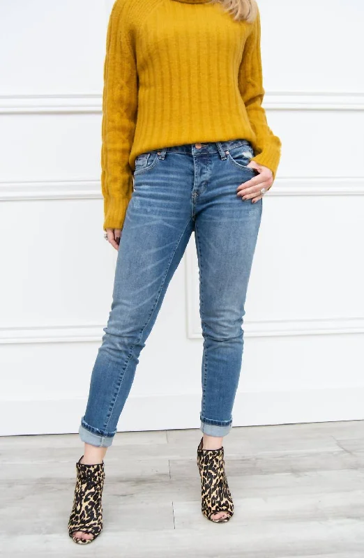 Erin Slim Straight Ankle Jean In Reeve